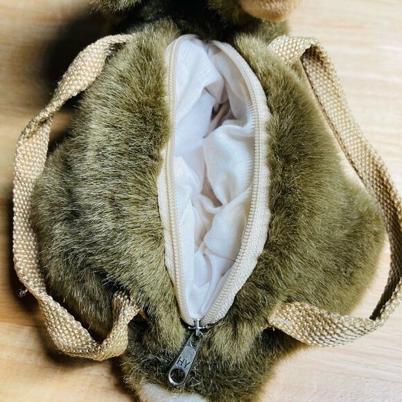 JAAG Plush Brown Bunny Rabbit Purse . Pre-Owned - Picture 8 of 9